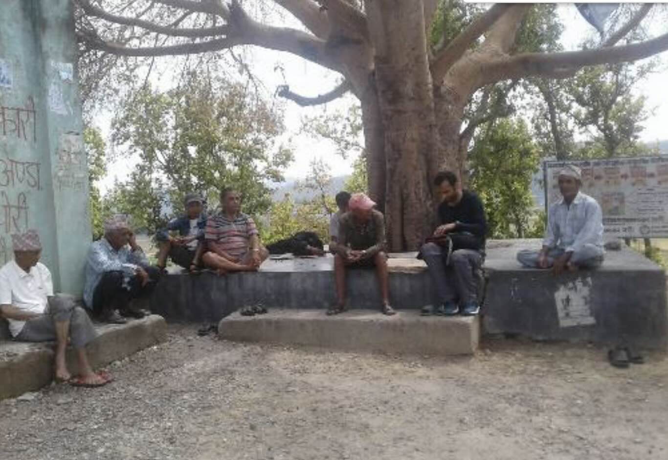 A field data collector for the project gathers information in Nepal. Image: Panthi et al. (2020)