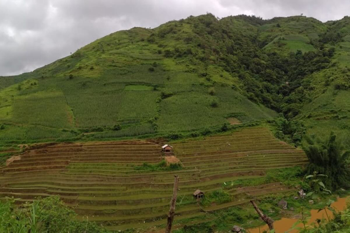 Typical landscape in the northwest Vietnam highlands. Photo: Do & Bui (2023).