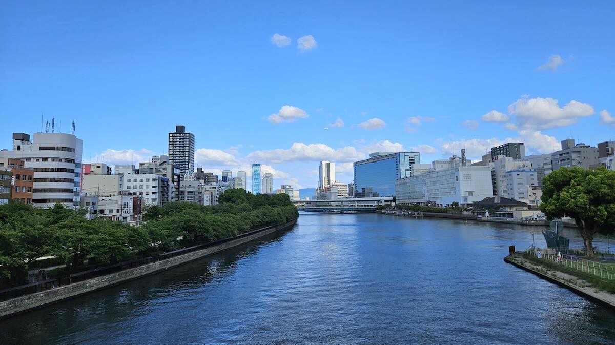 The Okawa River in central Osaka. Photo by Adam Goulston (MacroLingo LLC), used with full permission.