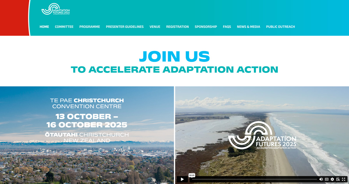 Adaptation Futures 2025 Official Website Homepage