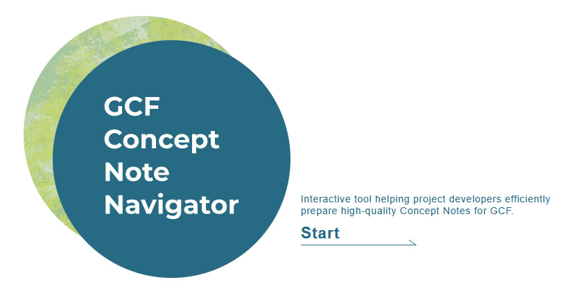 Recommended for first-time concept note writers. AP-PLAT's Concept Note Navigator provides model answers covering key elements required by the GCF.