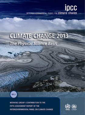 Cover of the Fifth Assessment Report: Climate Change 2013 (AR5)