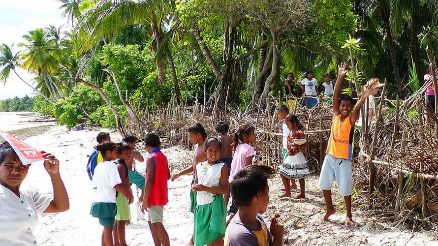 Image photo of brush protection, Abaiang, Kiribati.