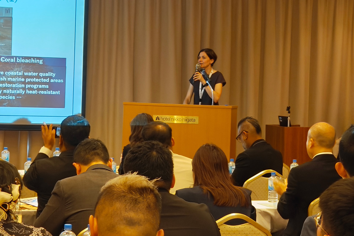 Ms. Slavka Hubrova during the Sustainability Keynote Session