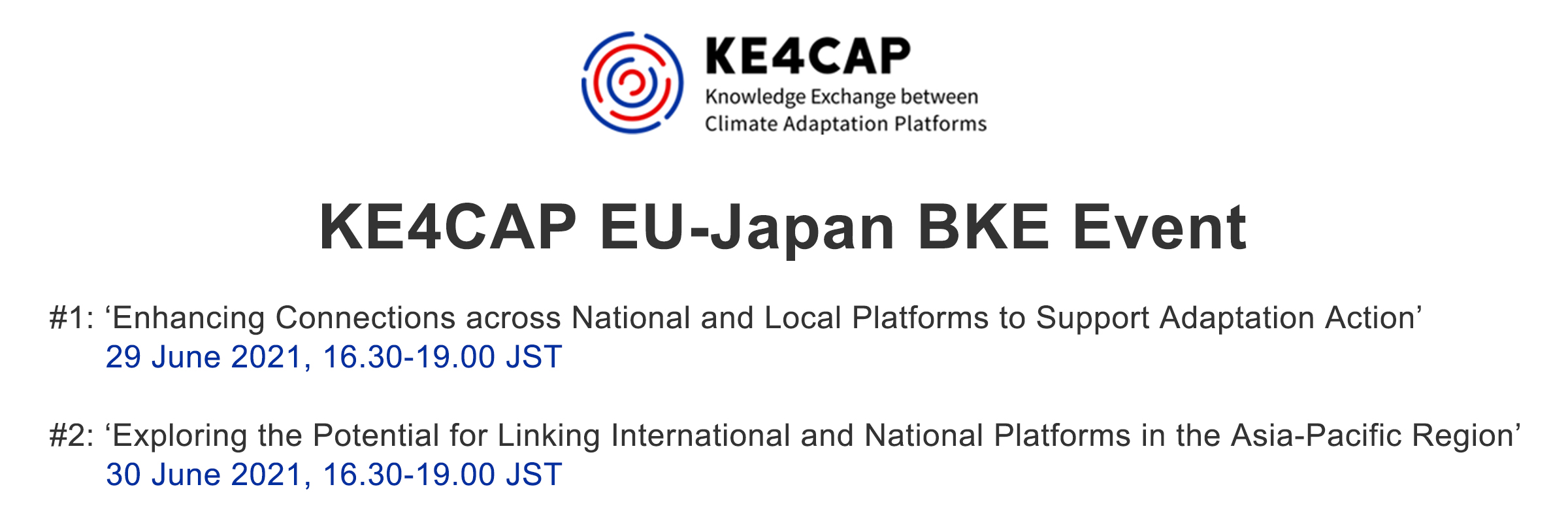 KE4CAP EU-Japan BKE Event