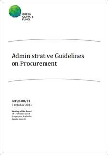 Administrative Guidelines on Procurement