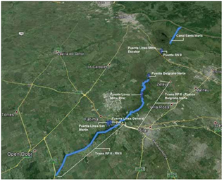 Map: Lujan River Basin project sites